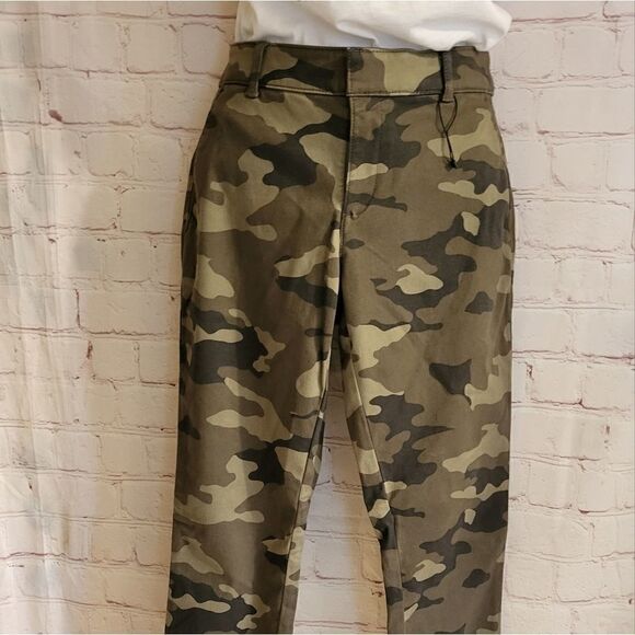 NWT Banana Republic "Sloan" Camo Jeans Ankle Length Pants sz.00P fits sz 0 also - Picture 2 of 7